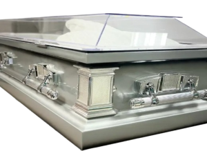 Clarity Clear Casket Silver