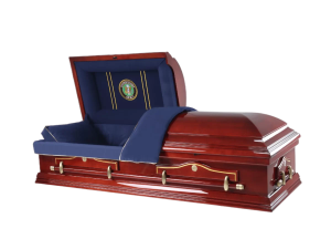 Hero Army Wood Casket