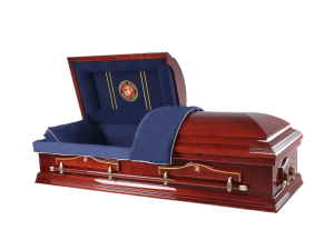 Hero Marine Corps Wood Casket