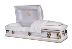 Praying Hands White and Gold